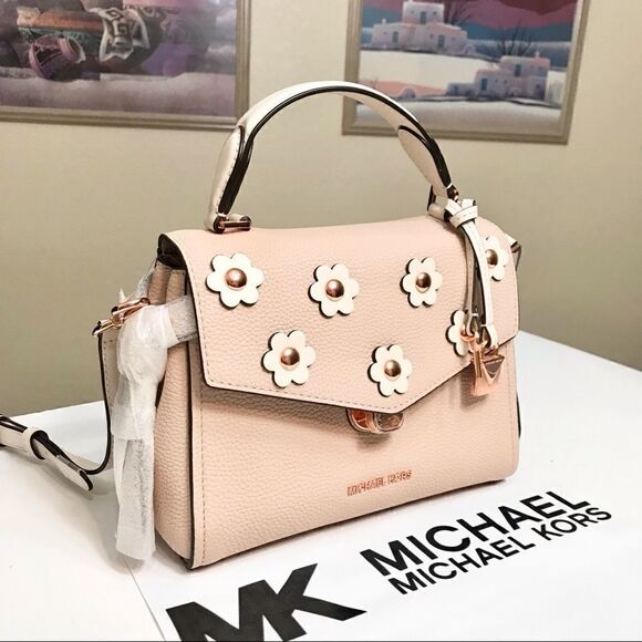 🌺Michael Kors Bristol Leather 2 Way Satchel Bag 💼 - Picture 2 of 13